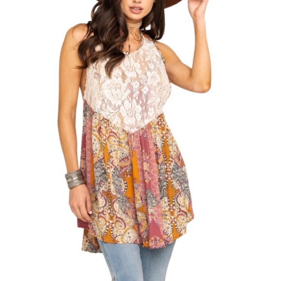 Free People Tops - Free People Count Me in Trapeze Tunic
